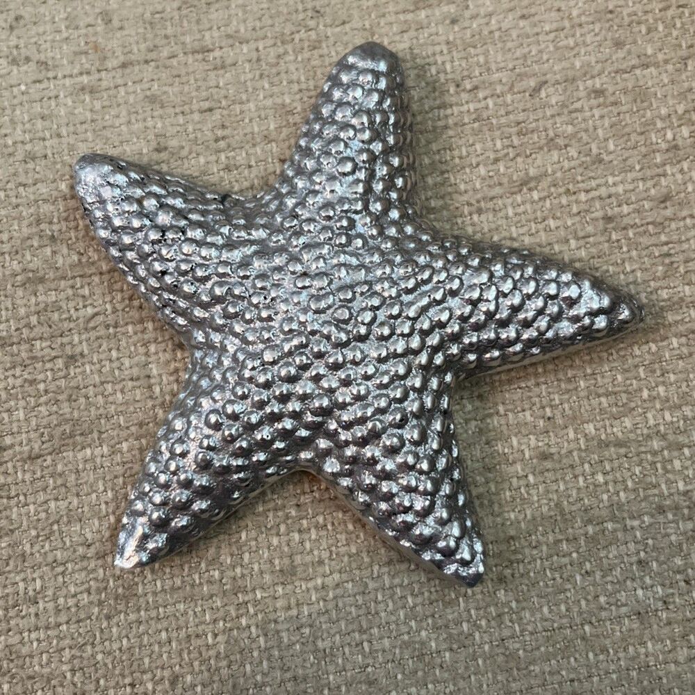 Mariposa Starfish Napkin Weight Silver Recycled Aluminum
